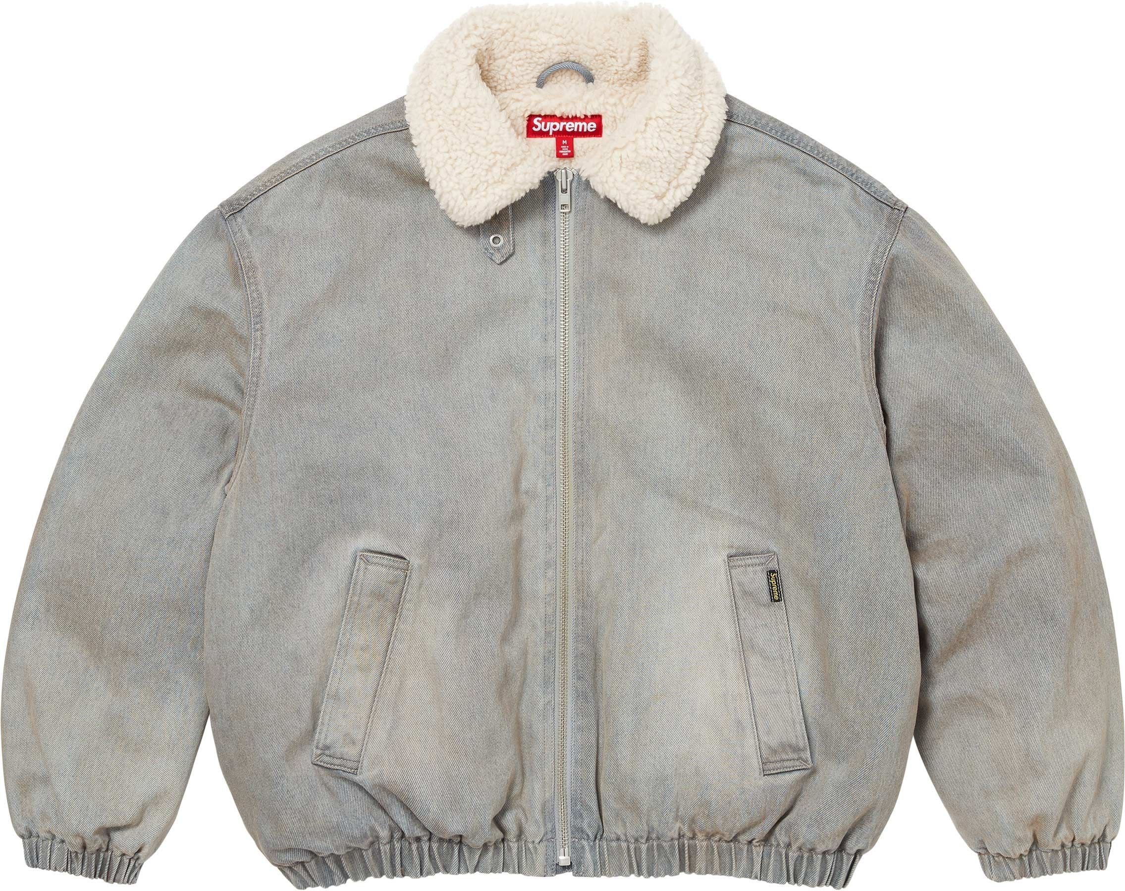 Faux Shearling Lined Bomber Jacket view 5